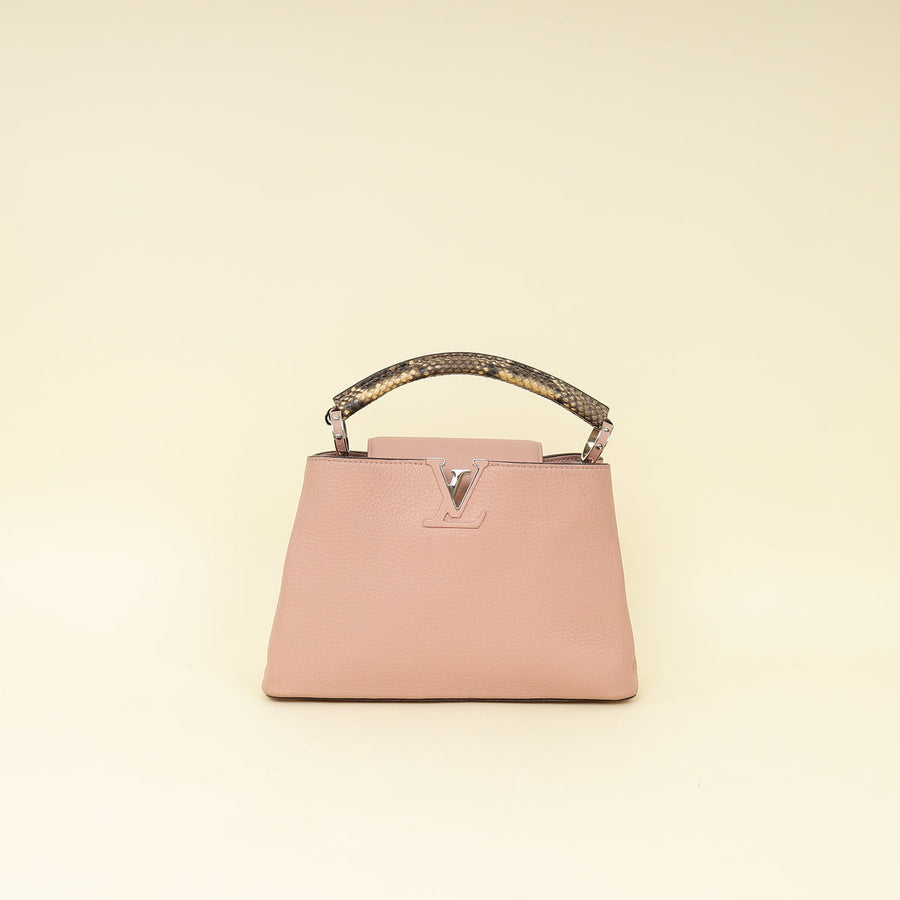 Louis Vuitton Magnolia Capucines w/Python Handle BB Bag