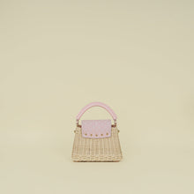 Louis Vuitton Washed Pink Rattan Mini Capucines Bag