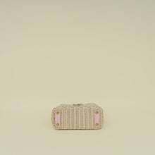 Louis Vuitton Washed Pink Rattan Mini Capucines Bag