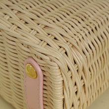 Louis Vuitton Washed Pink Rattan Mini Capucines Bag