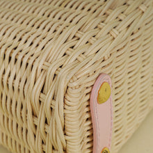 Louis Vuitton Washed Pink Rattan Mini Capucines Bag