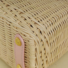 Louis Vuitton Washed Pink Rattan Mini Capucines Bag