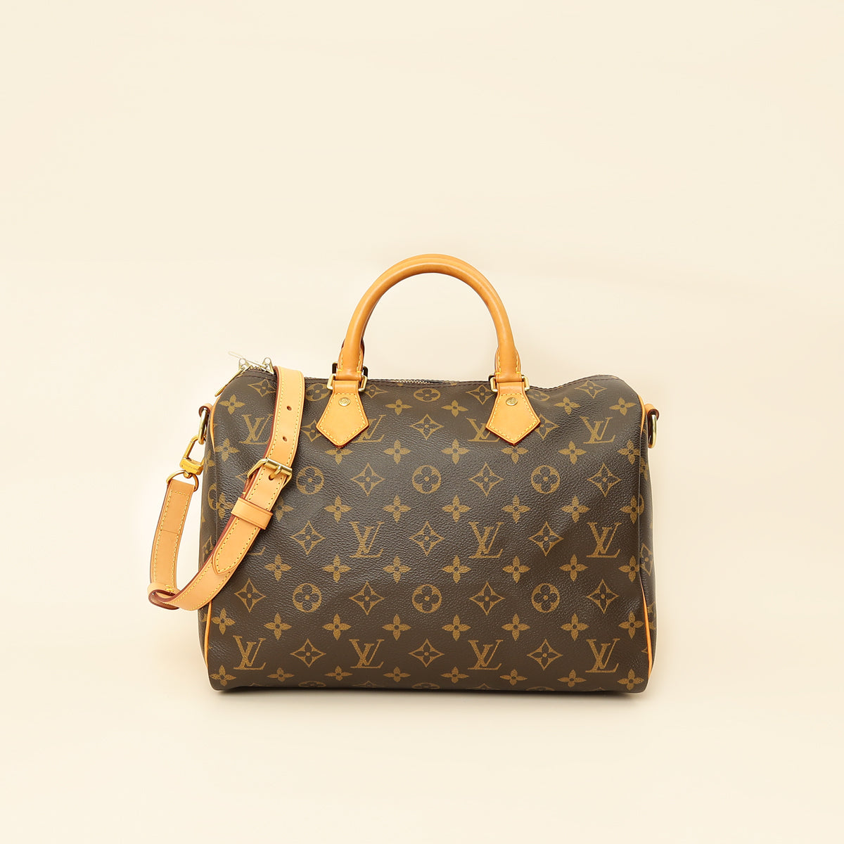 Louis Vuitton Brown Monogram Speedy Bandouliere 30 Bag
