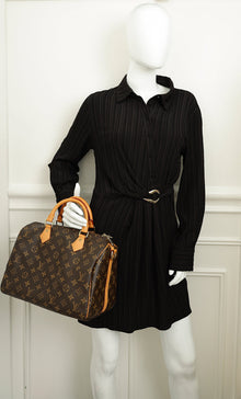 Louis Vuitton Brown Monogram Speedy Bandouliere 30 Bag