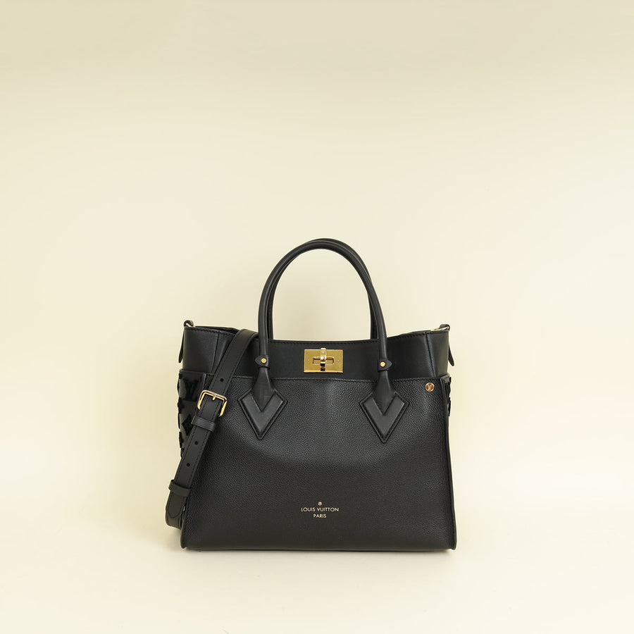 Louis Vuitton Black Monogram Tufting On My Side Bag