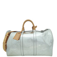 Louis Vuitton Monogram Mirror Silver Keepall Mirror 50 Bandouliere Bag