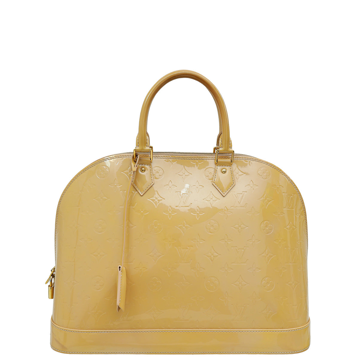 Louis Vuitton Beige Monogram Vernis Alma GM Bag