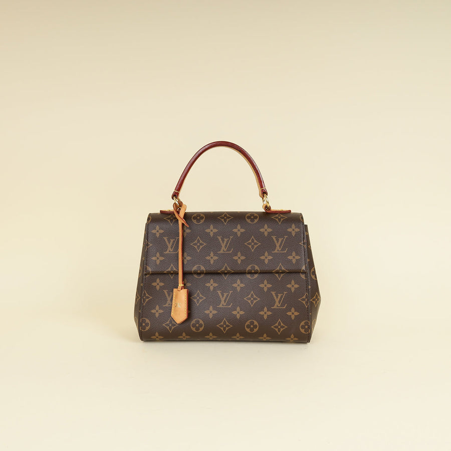Louis Vuitton Monogram Cluny BB Bag W/ZK Initial