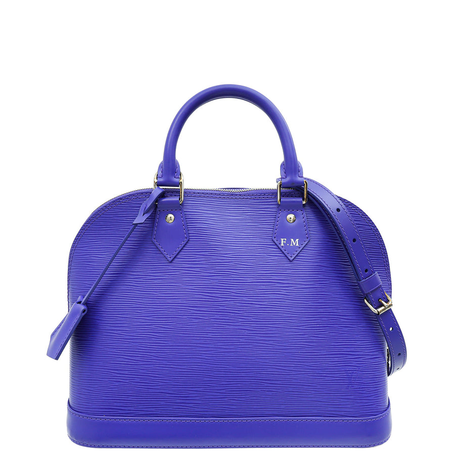 Louis Vuitton Figue Alma PM Bag W/ F.M Initials