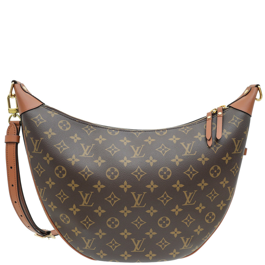Louis Vuitton Brown Monogram & Monogram Reverse Loop Hobo Bag