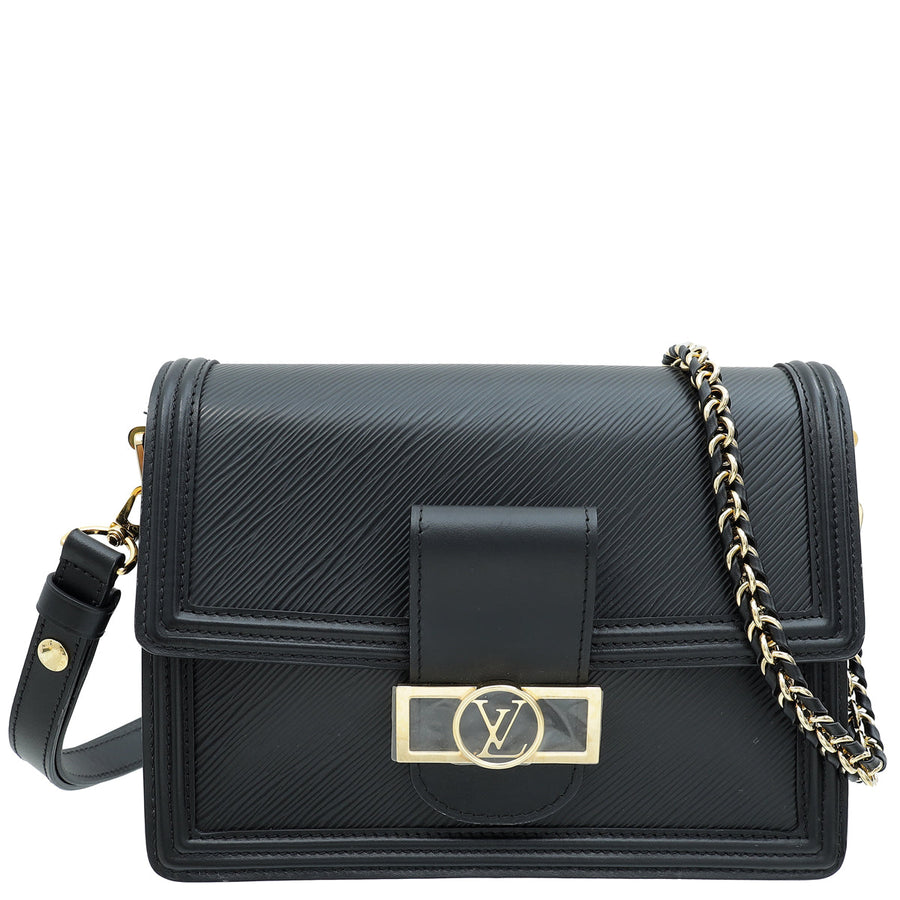 Louis Vuitton Black Dauphine MM Bag