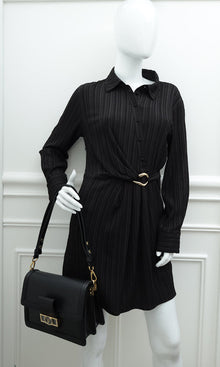 Louis Vuitton Black Dauphine MM Bag