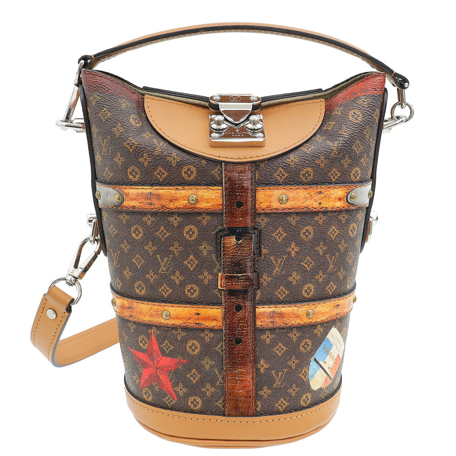 Louis Vuitton Maroon Transformed Monogram Time Trunk Duffle Bag