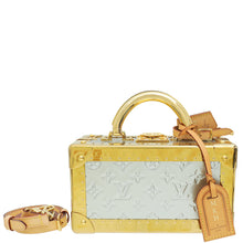 Louis Vuitton Monogram Bicolor Petite Valise Top Handle Trunk Bag W/ Initials MKH