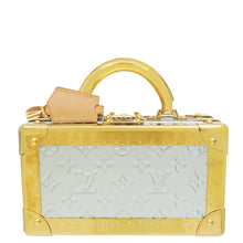 Louis Vuitton Monogram Bicolor Petite Valise Top Handle Trunk Bag W/ Initials MKH