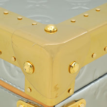 Louis Vuitton Monogram Bicolor Petite Valise Top Handle Trunk Bag W/ Initials MKH