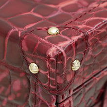 Louis Vuitton Red Shiny Alligator Petite Malle Bag