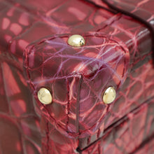 Louis Vuitton Red Shiny Alligator Petite Malle Bag