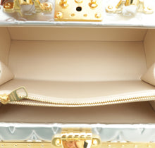 Louis Vuitton Metallic Bicolor Monogram Petite Valise Top Handle Trunk Bag W/ Initials MKH