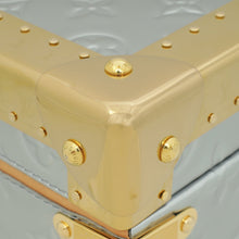Louis Vuitton Metallic Bicolor Monogram Petite Valise Top Handle Trunk Bag W/ Initials MKH