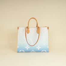 Louis Vuitton Blue By The Pool Onthego GM Portofino Print Raffia Bag