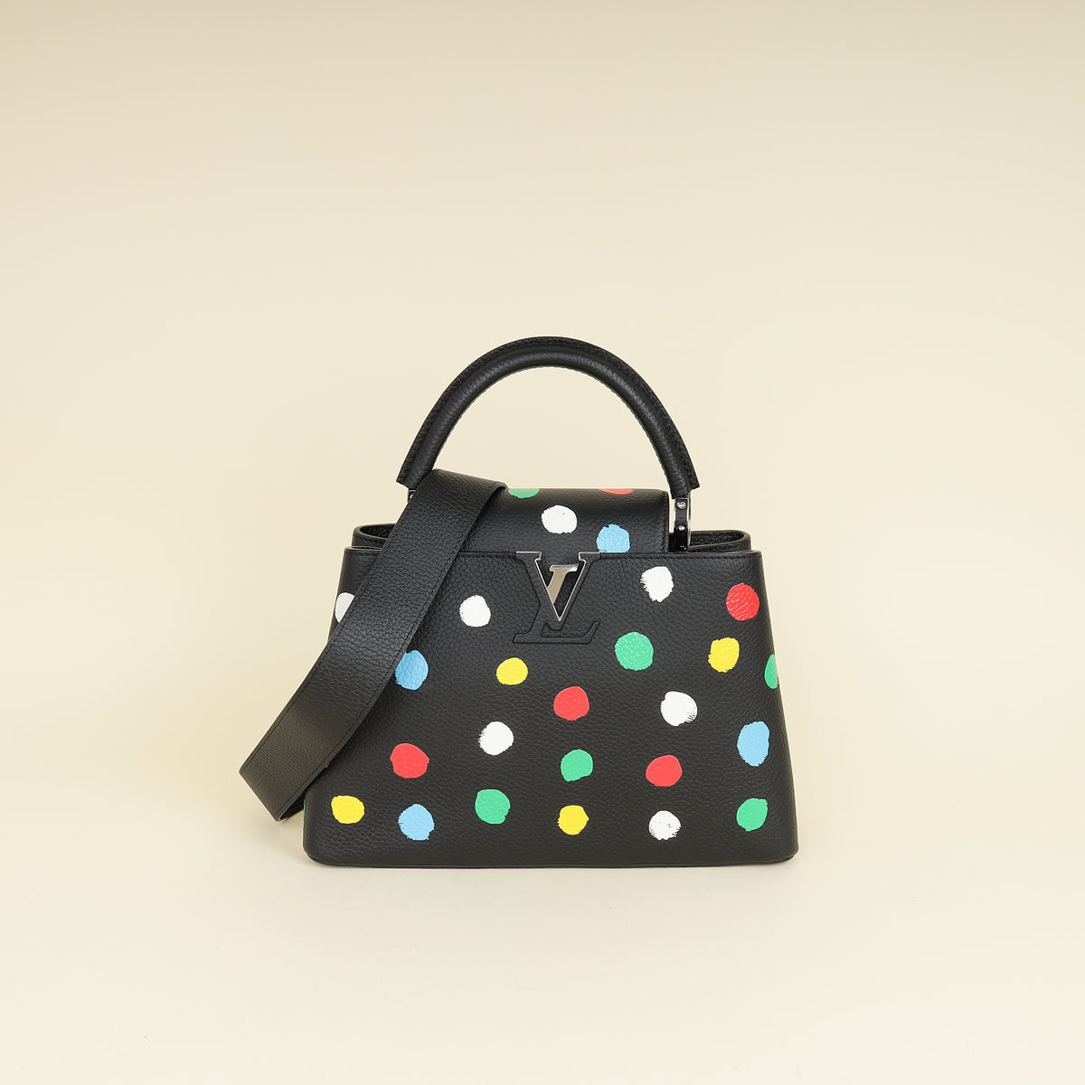 Louis Vuitton Multicolor X YK Capucines MM Painted Dots Bag