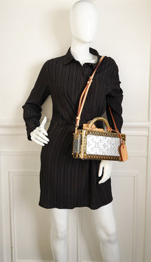 Louis Vuitton Bicolor Monogram Petite Valise Top Handle Trunk w/ MKH Initials