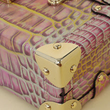 Louis Vuitton Metallic Bicolor Alligator Petite Malle Bag