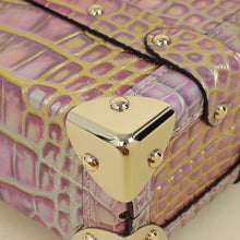 Louis Vuitton Metallic Bicolor Alligator Petite Malle Bag