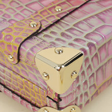 Louis Vuitton Metallic Bicolor Alligator Petite Malle Bag