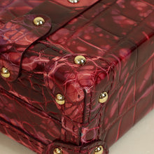 Louis Vuitton Red Shiny Alligator Petite Malle Bag