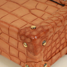 Louis Vuitton Light Brown Alligator Petite Malle Bag