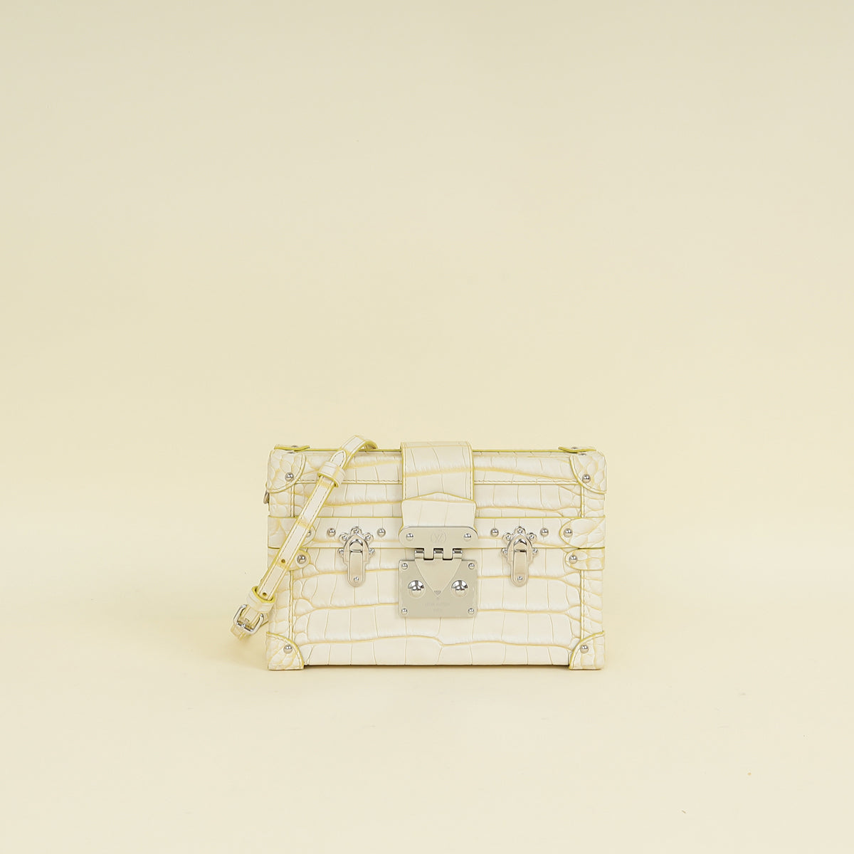 Louis Vuitton Bicolor Alligator Petite Malle Bag