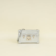 Louis Vuitton Silver Alligator Petite Malle Bag