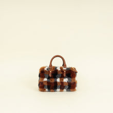 Louis Vuitton Cognac Nano Speedy Mink Fur Bag