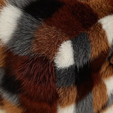 Louis Vuitton Cognac Nano Speedy Mink Fur Bag