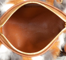 Louis Vuitton Cognac Nano Speedy Mink Fur Bag