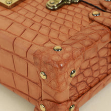 Louis Vuitton Light Brown Petite Malle Alligator Bag