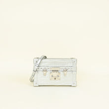 Louis Vuitton Silver Petite Malle Alligator Bag