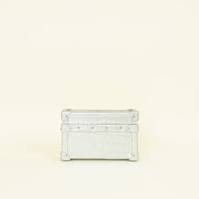 Louis Vuitton Silver Petite Malle Alligator Bag