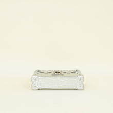 Louis Vuitton Silver Petite Malle Alligator Bag
