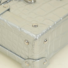 Louis Vuitton Silver Petite Malle Alligator Bag