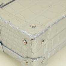 Louis Vuitton Silver Petite Malle Alligator Bag