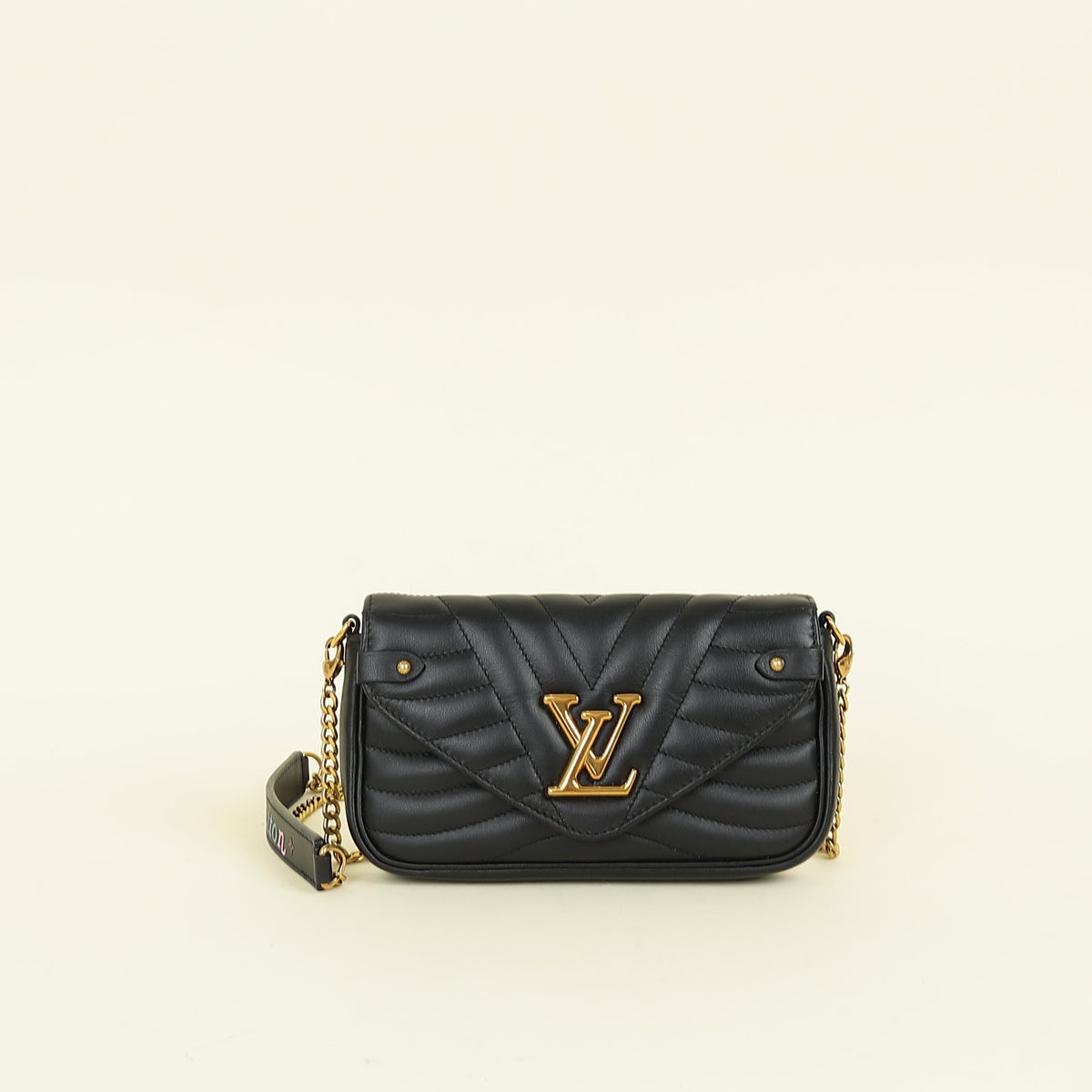 Louis Vuitton Black New Wave Chain Pochette