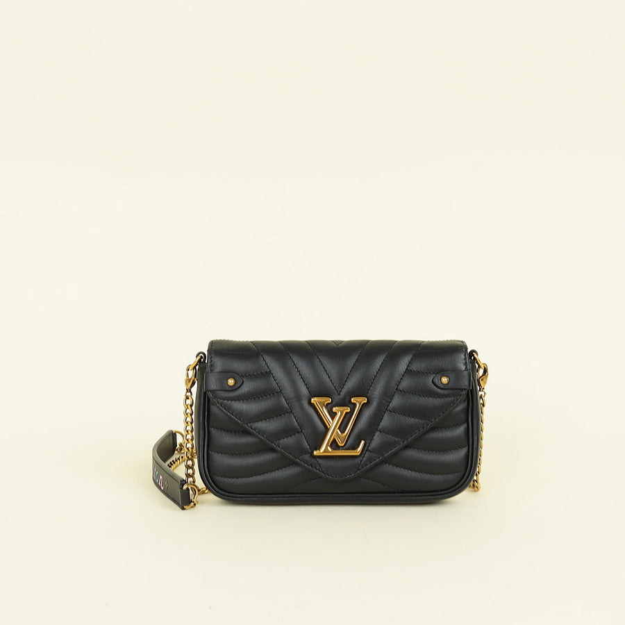 Louis Vuitton Black New Wave Chain Pochette