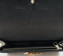 Louis Vuitton Black Louise Matte Chain Clutch