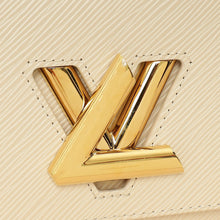 Louis Vuitton Quartz White Twist PM Bag W/ Braided Leather Chain Top Handle