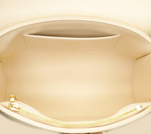 Louis Vuitton Quartz White Twist PM Bag W/ Braided Leather Chain Top Handle