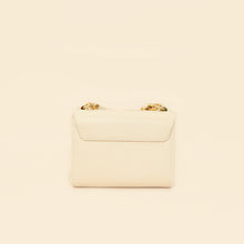 Louis Vuitton Quartz White Twist PM Bag W/ Braided Leather Chain Top Handle