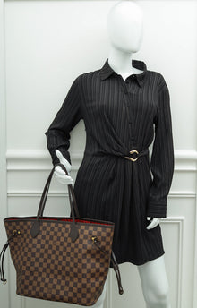 Louis Vuitton Damier Ebene Neverfull MM Bag